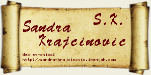 Sandra Krajčinović vizit kartica